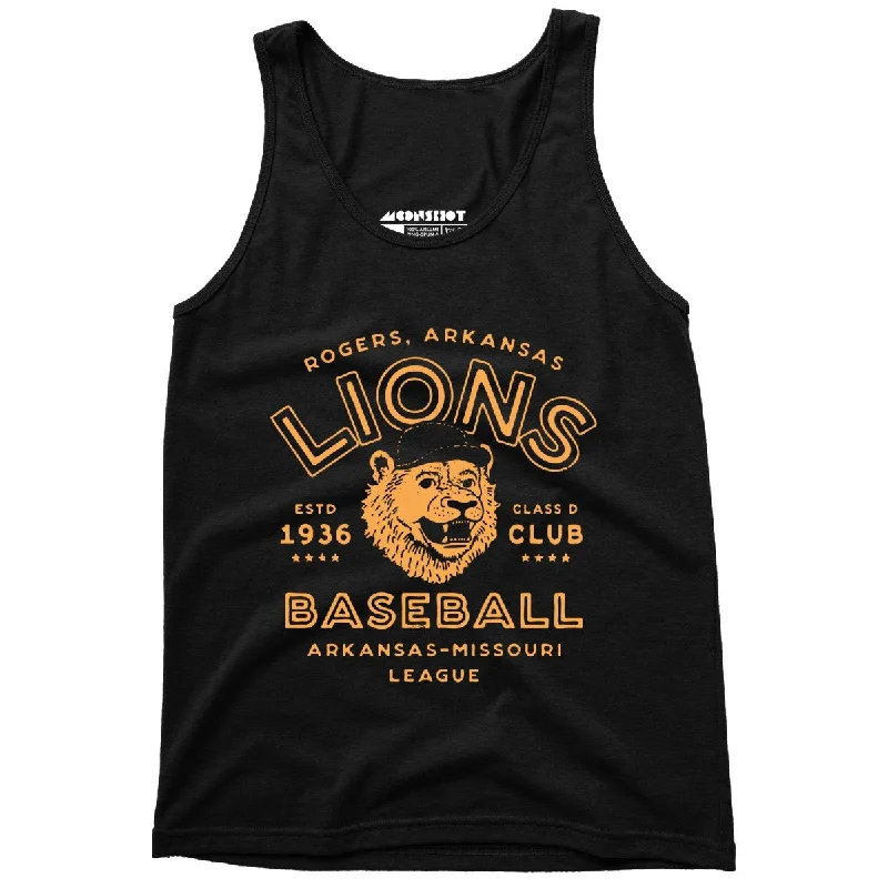 Rogers Lions - Arkansas - Vintage Defunct Baseball Teams - Unisex Tank Top fashionable tank top