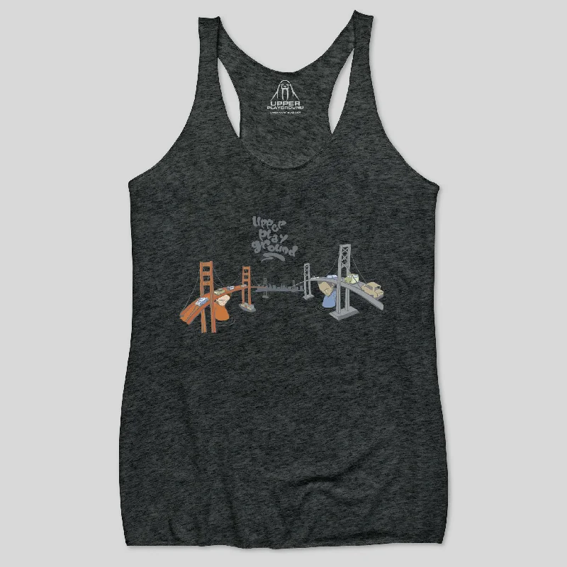 BRIDGES WOMEN'S RACERBACK TANK glitter tank top