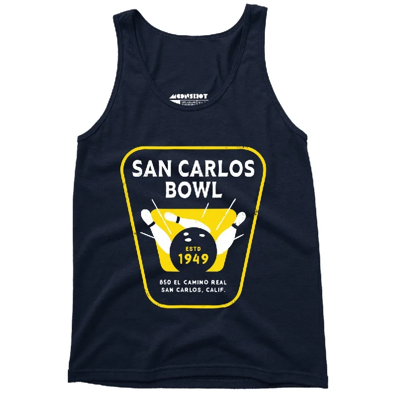 San Carlos Bowl - San Carlos, CA - Vintage Bowling Alley - Unisex Tank Top adorable tank top