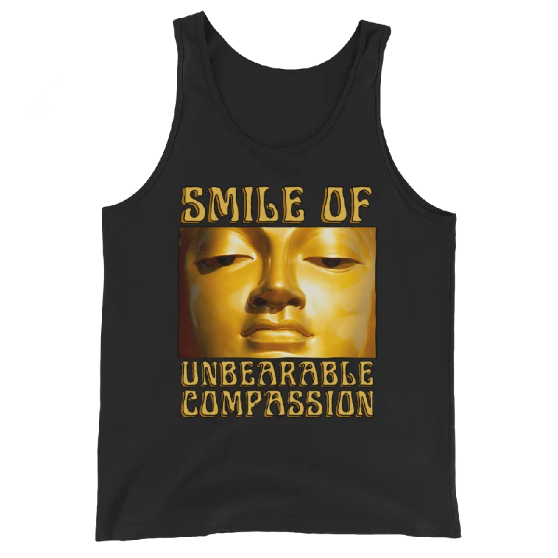 Smile Of Unbearable Compassion Graphic Tank Top spandex blend tank