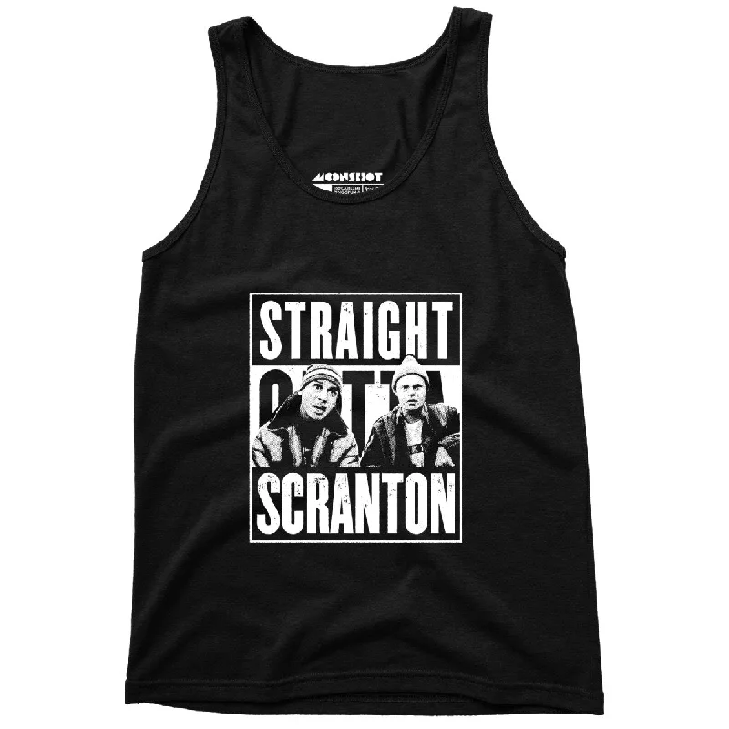 Straight Outta Scranton - Lazy Scranton - Unisex Tank Top beige tank top