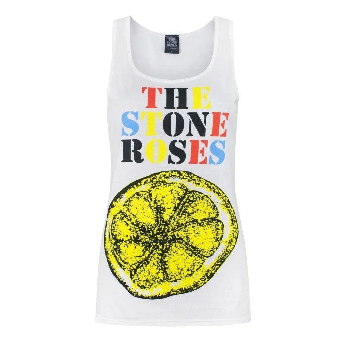 The Stone Roses Womens/Ladies Lemon Sleeveless Tank Top gym tank top