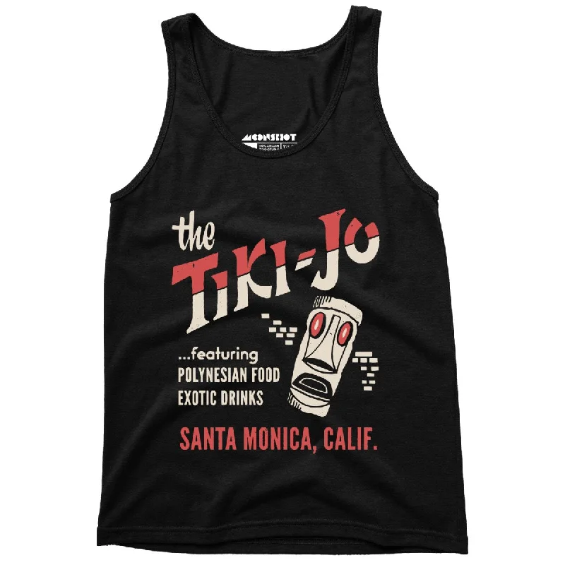 The Tiki-Jo - Santa Monica, CA - Vintage Tiki Bar - Unisex Tank Top cozy tank top