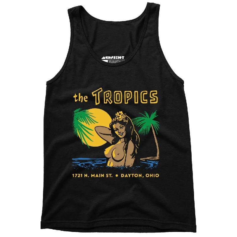 The Tropics - Dayton, OH - Vintage Tiki Bar - Unisex Tank Top summer tank top