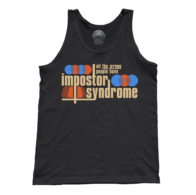 Unisex All The Wrong People Have Impostor Syndrome Tank Top cherry red tank