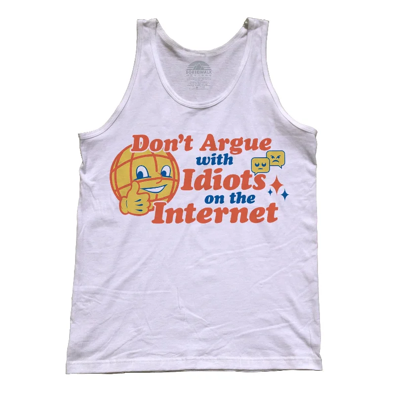 Unisex Don't Argue With Idiots On The Internet Tank Top fitted tank top