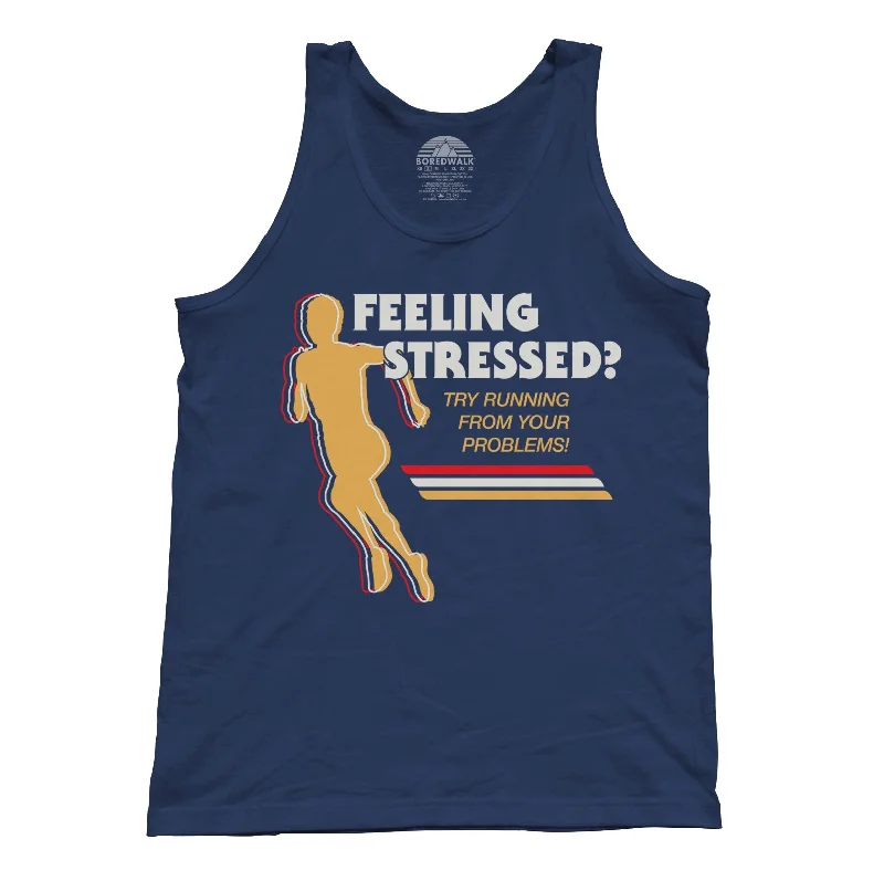 Unisex Feeling Stressed? Try Running from Your Problems Tank Top chic tank top
