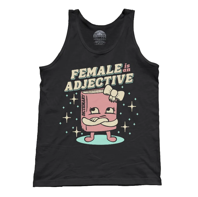 Unisex Female is an Adjective Tank Top essential tank top