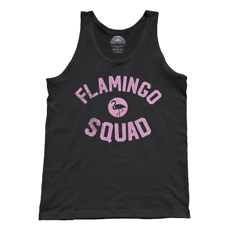Unisex Flamingo Squad Tank Top neon tank top