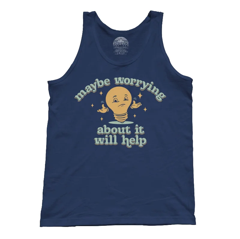 Unisex Maybe Worrying About It Will Help Anxiety Tank Top stylish tank top