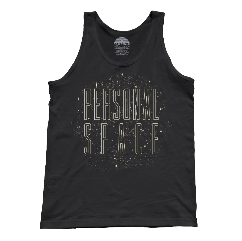 Unisex Personal Space Tank Top metallic tank top