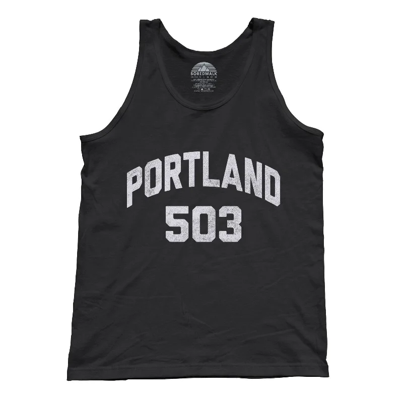 Unisex Portland 503 Area Code Tank Top modal blend tank