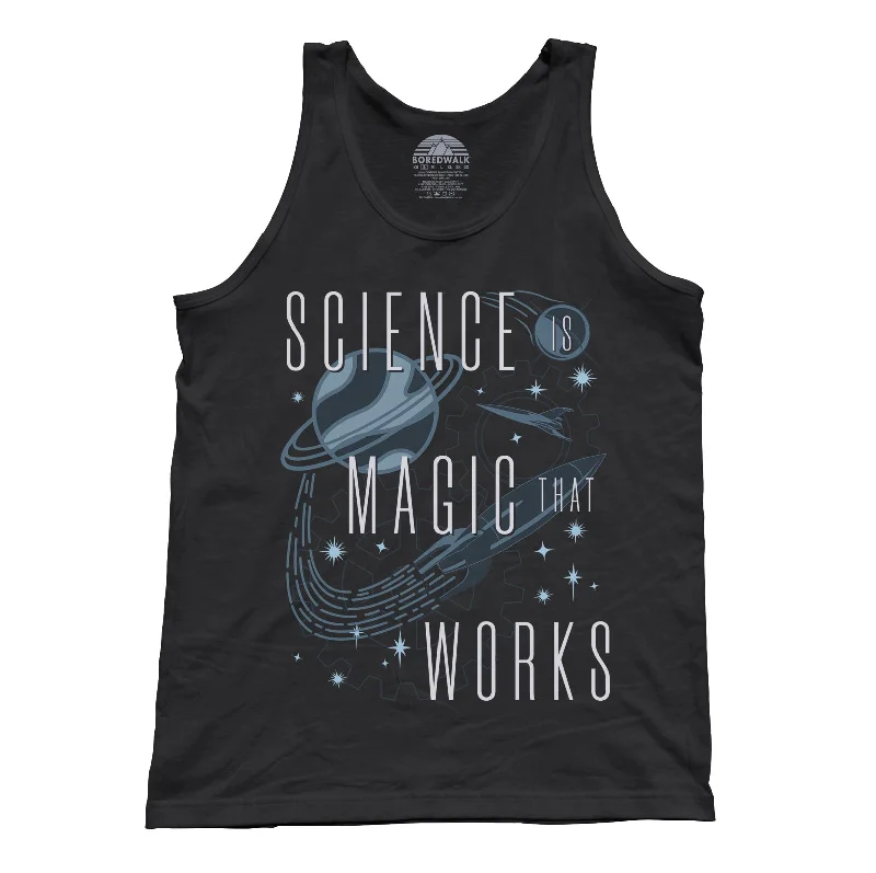 Unisex Science is Magic That Works Tank Top solid color tank
