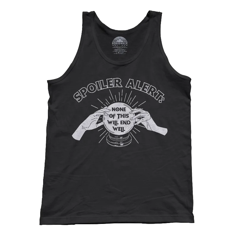 Unisex Spoiler Alert None of This Will End Well Tank Top baby blue tank