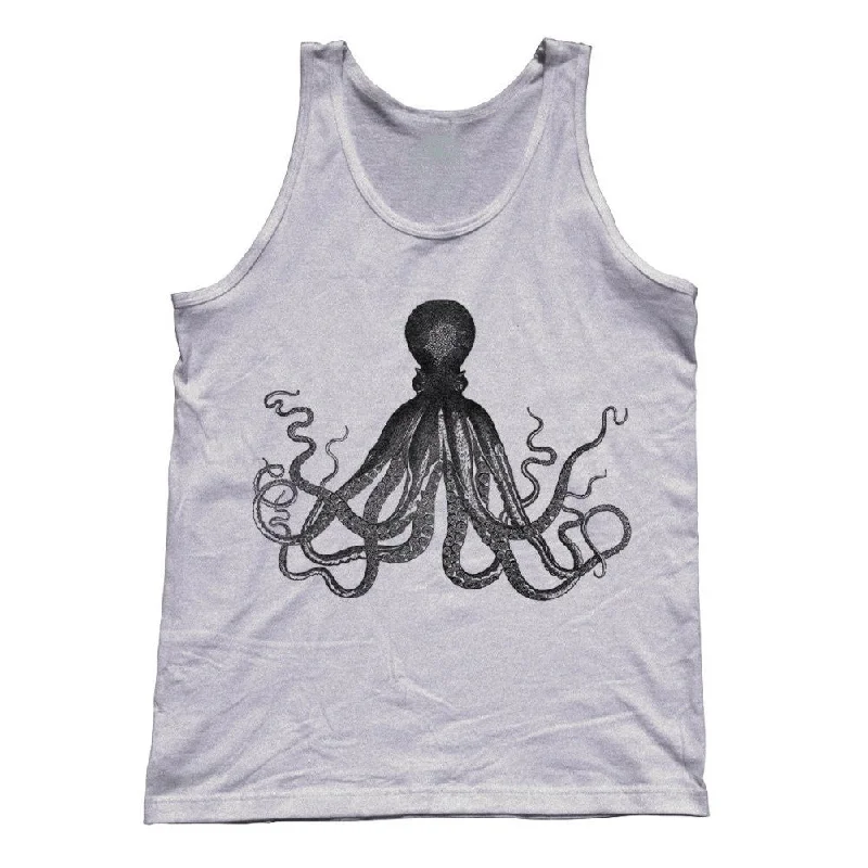 Unisex Steampunk Octopus Tank Top stretchy tank top