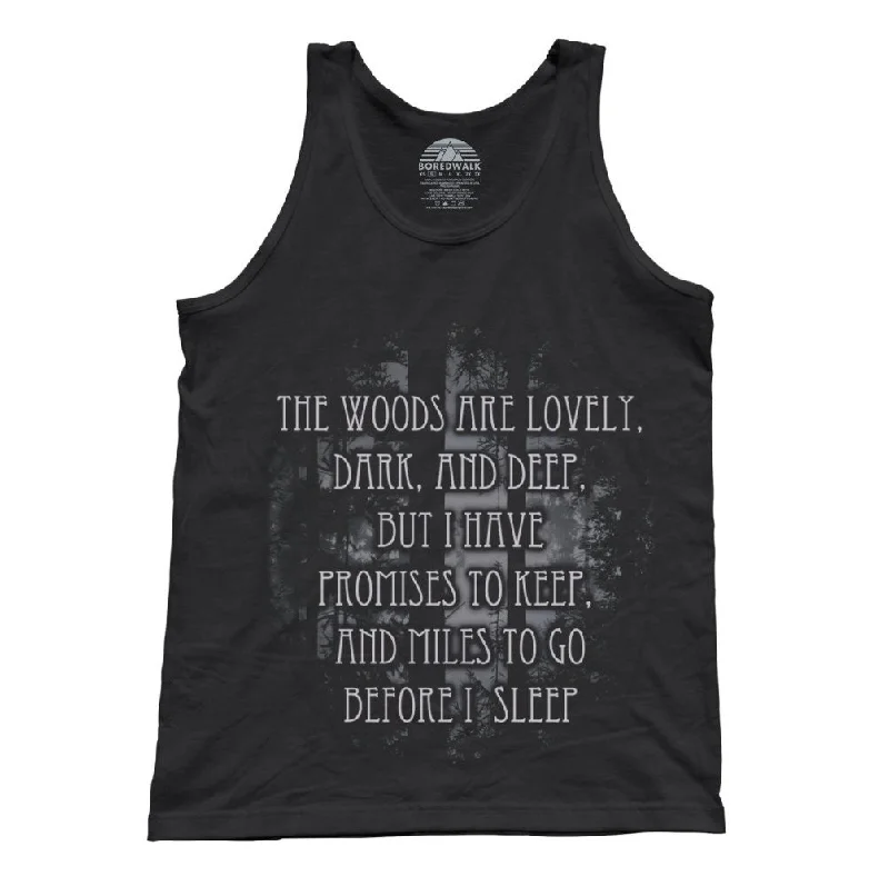 Unisex Stopping By Woods On A Snowy Evening Robert Frost Tank Top cute tank top