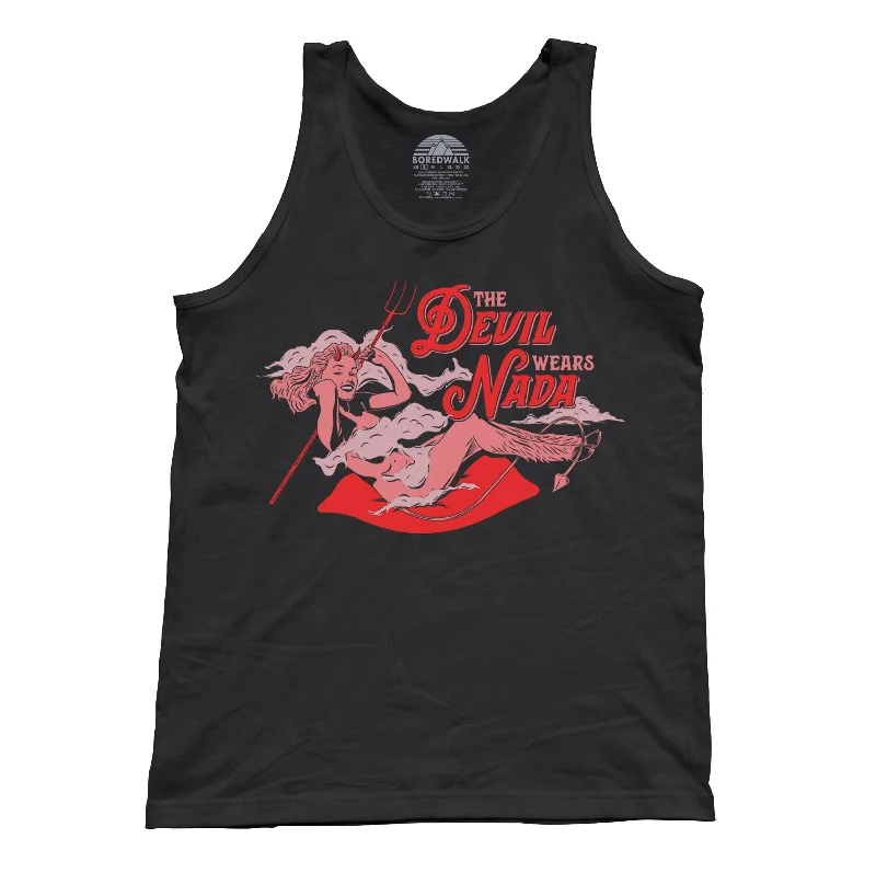 Unisex The Devil Wears Nada Tank Top cute tank top