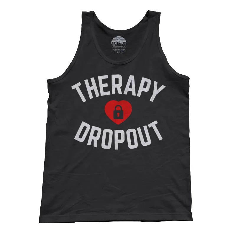 Unisex Therapy Dropout Tank Top silver tank top