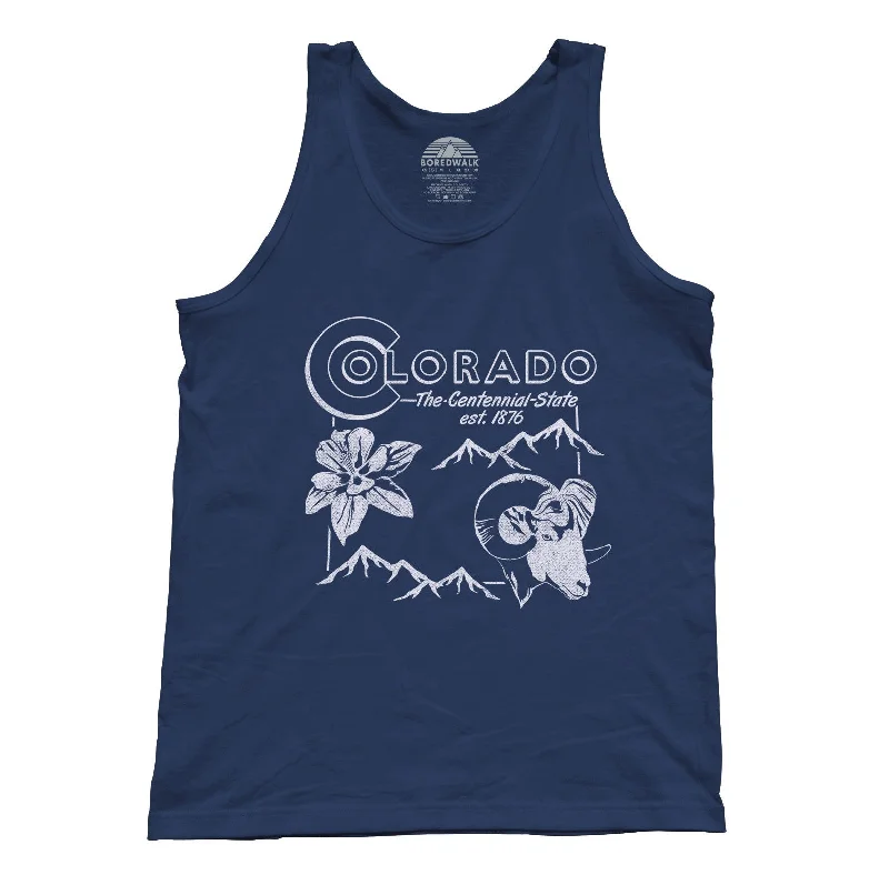 Unisex Vintage Colorado State Tank Top scoop neck tank