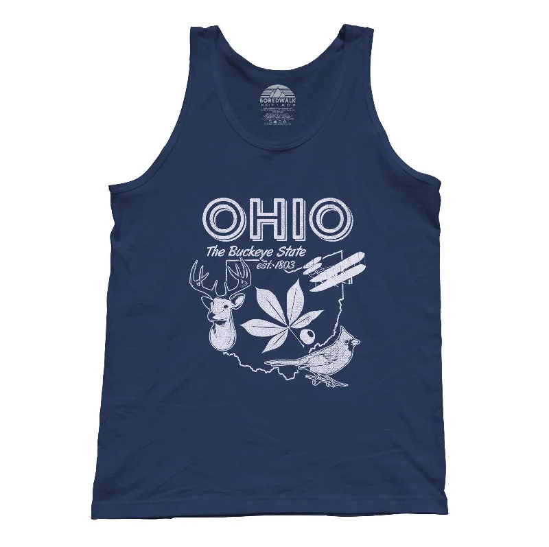 Unisex Vintage Ohio State Tank Top cold shoulder tank