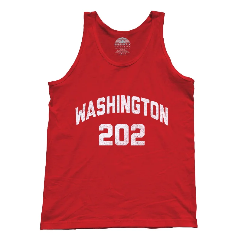 Unisex Washington DC 202 Area Code Tank Top beige tank top