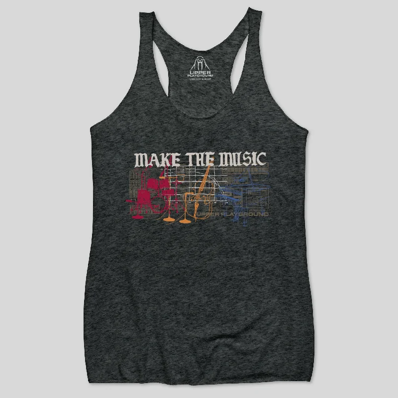 MAKE THE MUSIC WOMEN'S RACERBACK TANK lightweight tank top