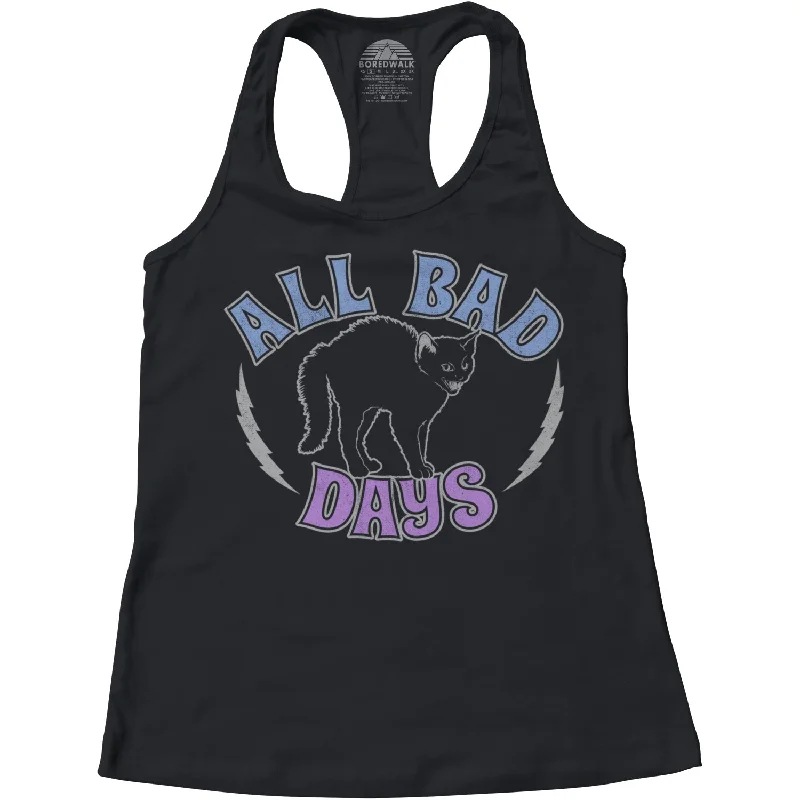 Women's All Bad Days Racerback Tank Top glitter tank top