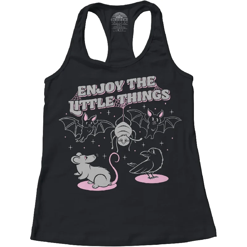 Women's Enjoy The Little Things Racerback Tank Top comfortable tank top