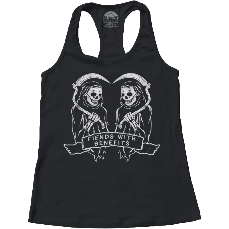 Women's Fiends With Benefits Racerback Tank Top breathable tank top
