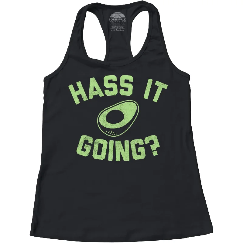 Women's Hass It Going Avocado Racerback Tank Top activewear tank top