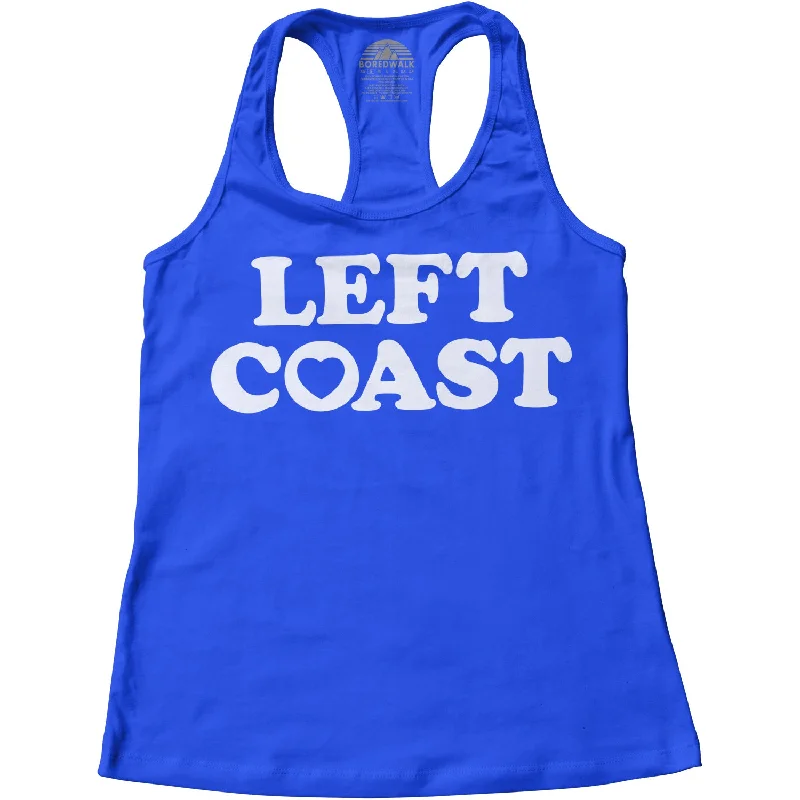 Women's Left Coast Racerback Tank Top bright tank top