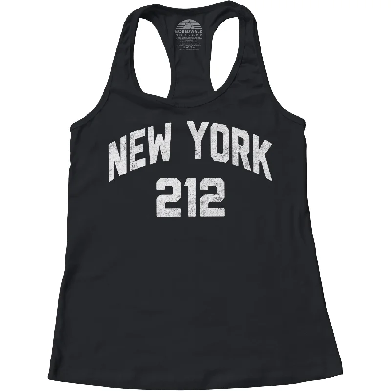 Women's New York City 212 Area Code Racerback Tank Top seamless tank top