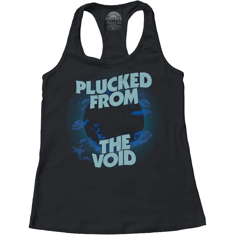 Women's Plucked From the Void Racerback Tank Top flowy tank top