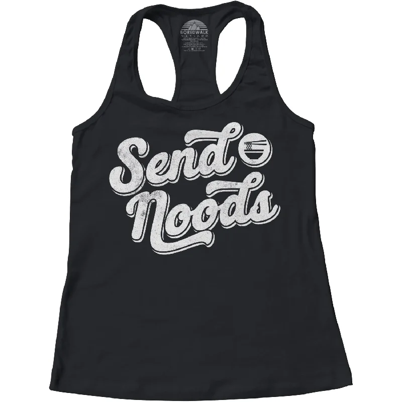 Women's Send Noods Racerback Tank Top ribbed tank top