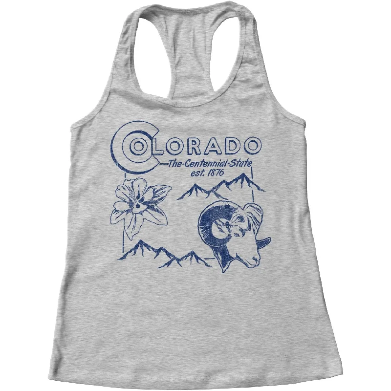 Women's Vintage Colorado State Racerback Tank Top fashionable tank top