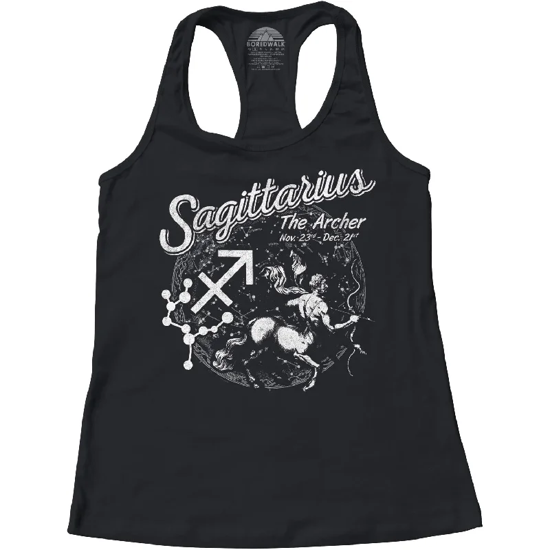 Women's Vintage Sagittarius Racerback Tank Top vintage tank top