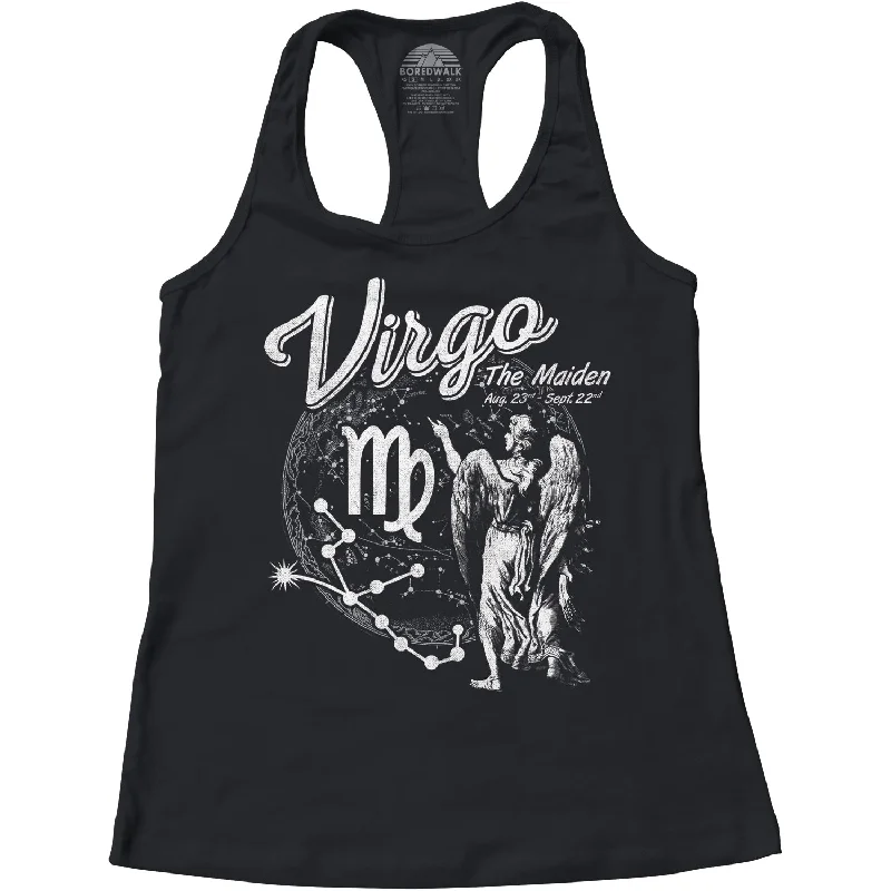 Women's Vintage Virgo Racerback Tank Top lounge tank top